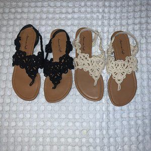 American Eagle Braided Sandals